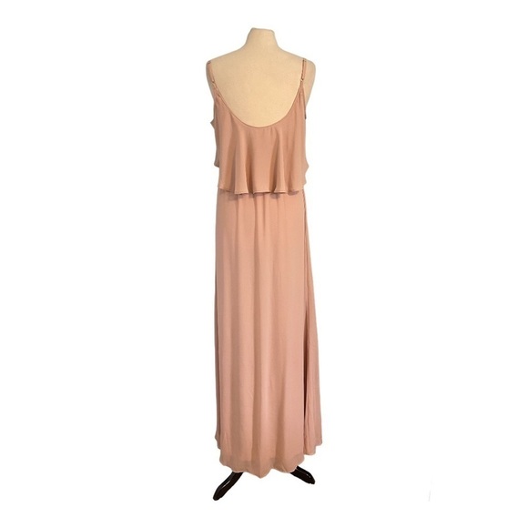 Show Me Your Mumu Caitlin Ruffle Maxi Dress in Dusty Blush Crisp size Large NWT* - Picture 4 of 12